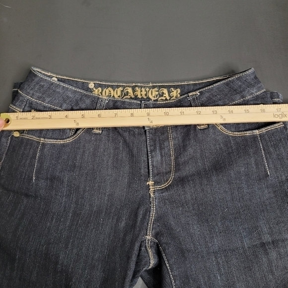 Rocawear High Rise Jeans Women's Size 7 Junior Black - Picture 14 of 16